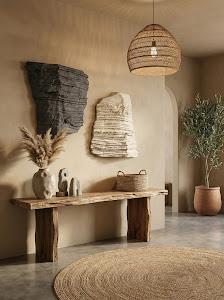 Stratified Rock Wall Décor, Charcoal Stone