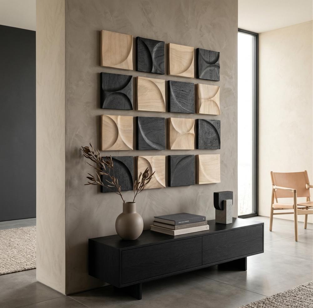 Curve Wall Tile, Wave, Bleached