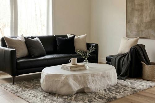 Quarry Coffee Table, Extra Large, White Glamstone