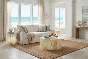 Onyx  Round Side Table, White