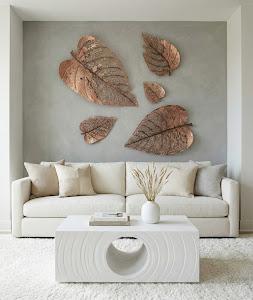 Birch Leaf Wall Art, Copper, MD