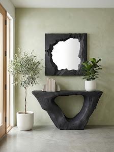 Strata Console, Charcoal Stone