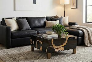 Petramosaic Coffee Table, With Brass Legs