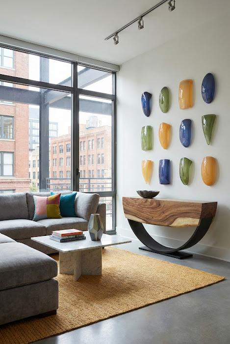 Rectangle Cycladic Wall Art, Green