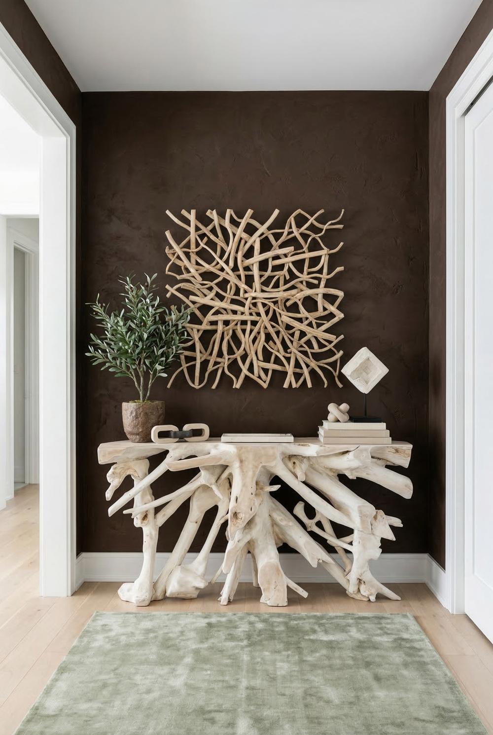 Vine Wall Tile, XL, Bleached