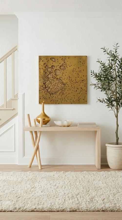Branch Waterfall Console Table, Bleached