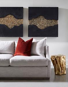 Copse Stool, Gold Leaf, Small