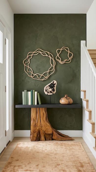 Teak Wood Console Table, Iron Sheet Top