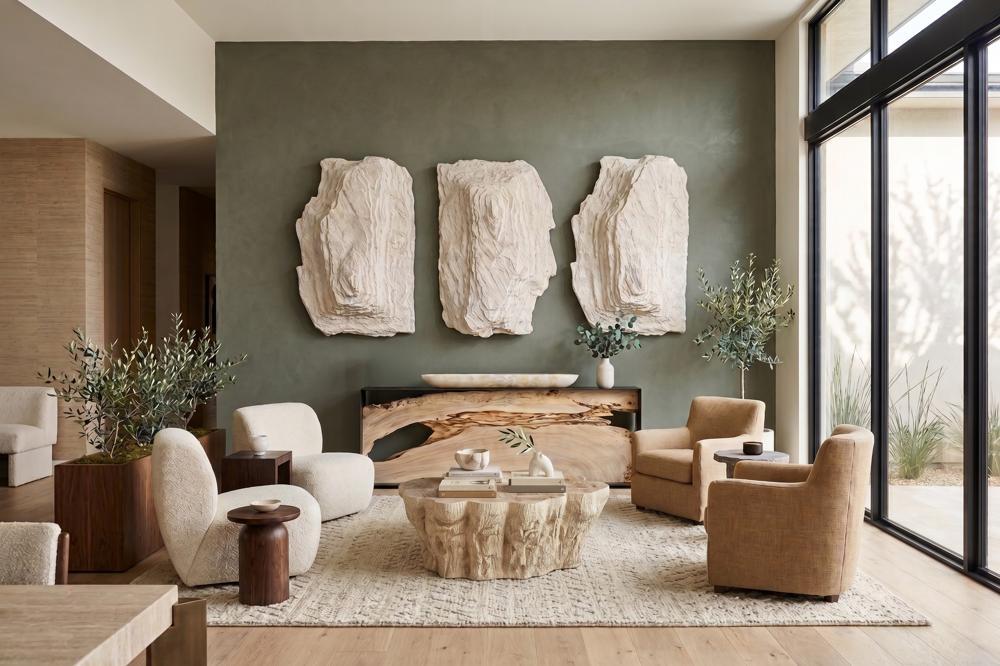 Stratified Cast Stone Wall Art, Roman Stone
