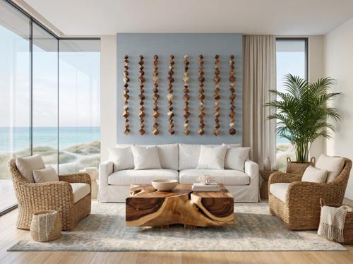 Dice Wall Art, Chamcha Wood, Natural