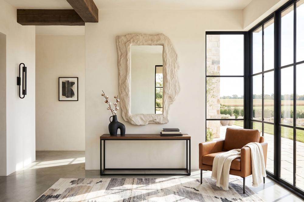 Stratified Rectangle Mirror, Roman Stone