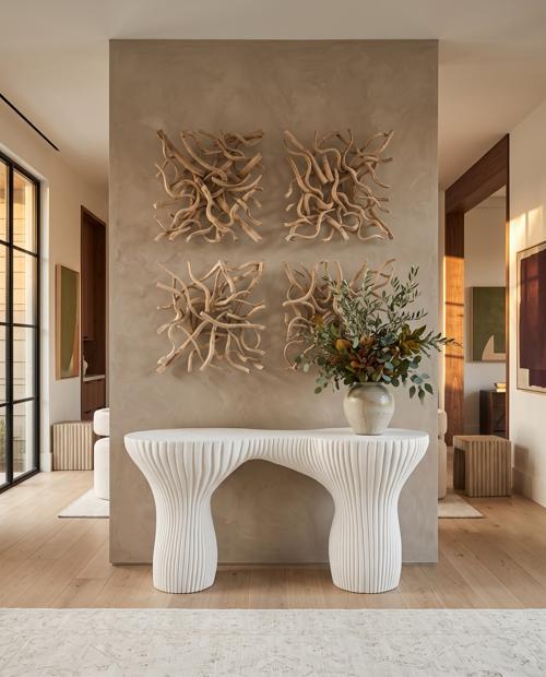 Vine Wall Tile, LG, Bleached
