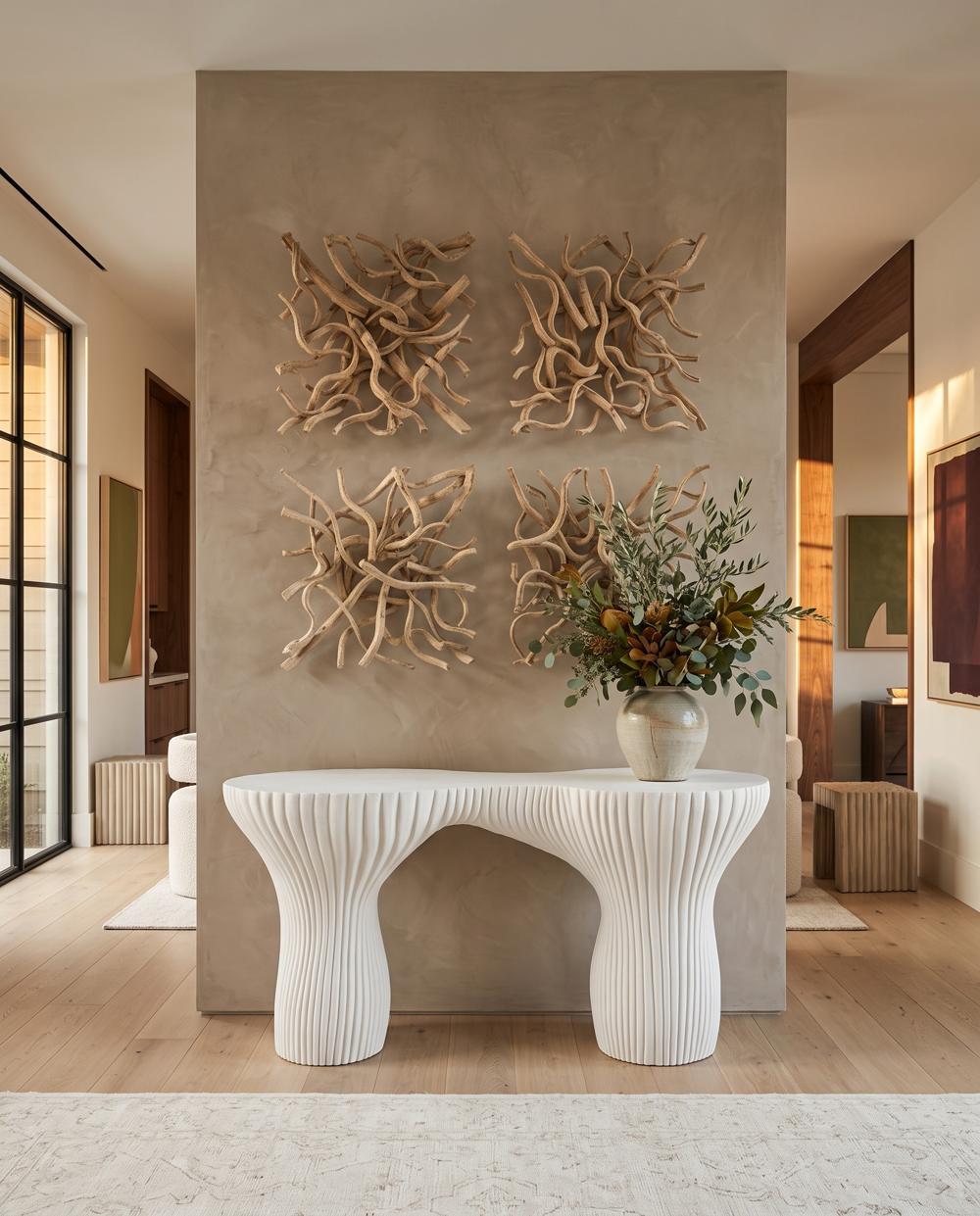Vine Wall Tile, LG, Bleached