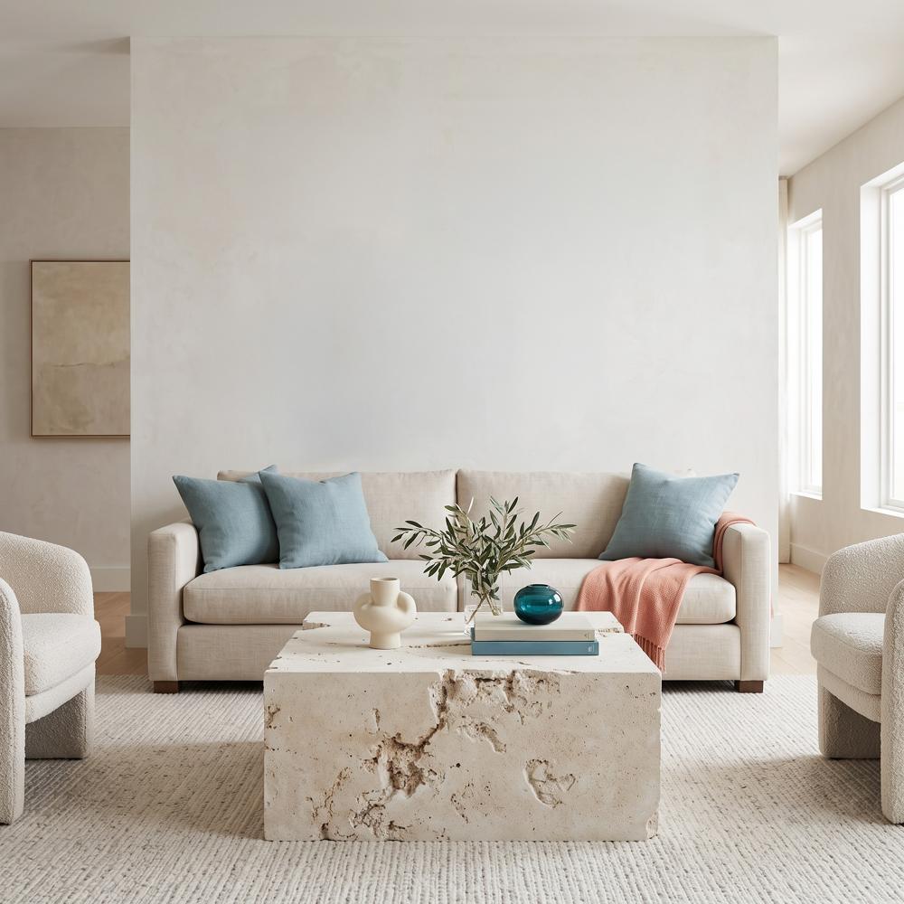 Formation Coffee Table, Square, Roman Stone