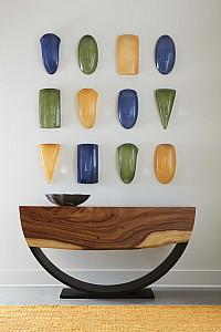 Arc Console Table, Natural, Double Sided