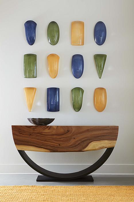 Arc Console Table, Natural, Double Sided