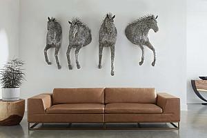 Herd of Horses Wall Sculpture F 