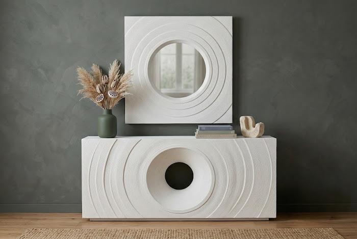 Void Mirror, White Stone