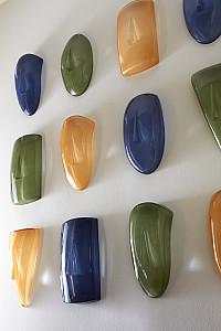 Triangle Cycladic Wall Art, Green