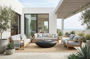 River Stone Coffee Table, Charcoal Stone, Extra Large