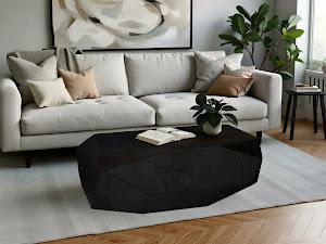 Prism Coffee Table, Black Finish