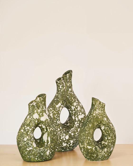 Olive Oil Vase Green, Medium