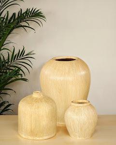 Canary Wash Vase, Yellow, Globe