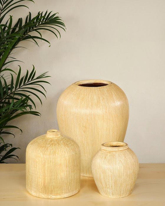 Canary Wash Vase, Yellow, Globe