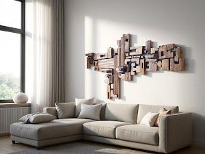 Asken Wall Art, Wood, Freeform