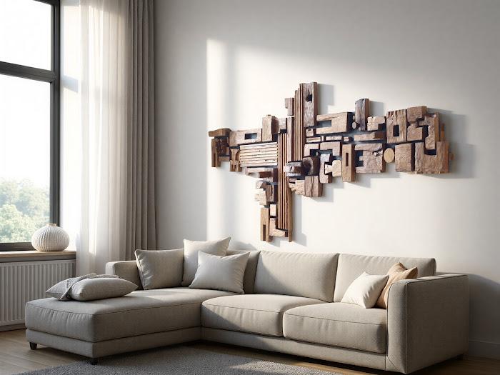Asken Wall Art, Wood, Freeform
