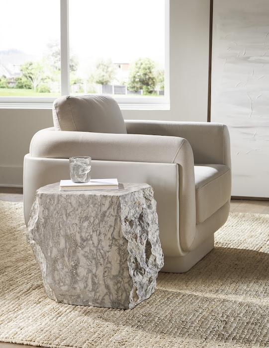 Marble Stool, Gray