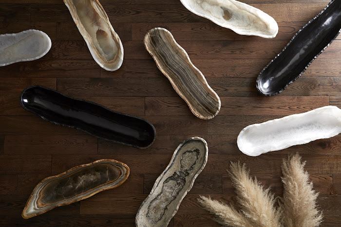 Onyx Canoe Bowl, Off White