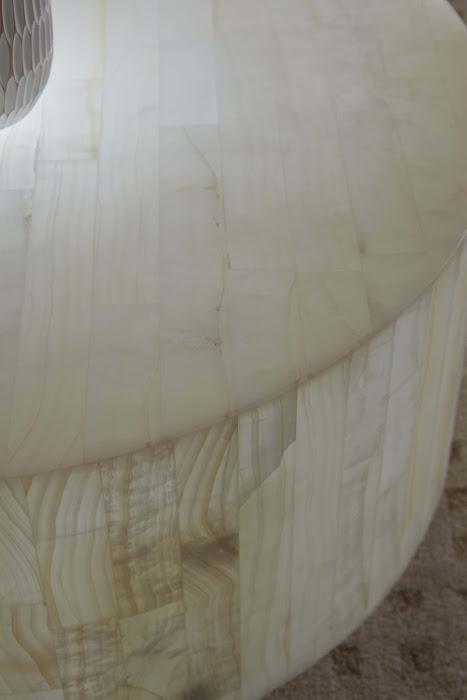 Onyx  Round Coffee Table, White