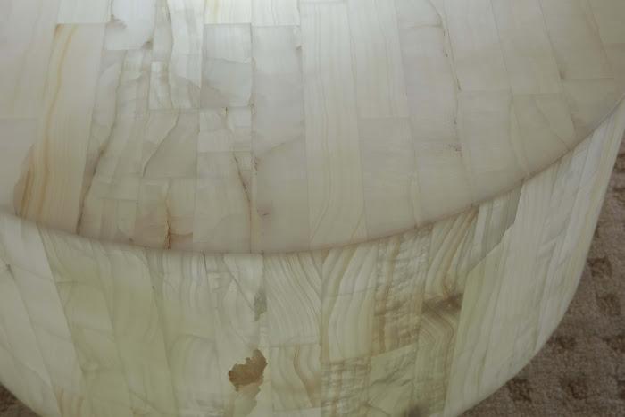 Onyx  Round Coffee Table, White