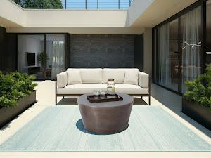 Kono Coffee Table, Bronze Finish with Concrete Top