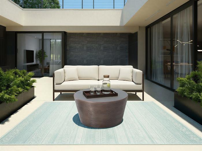 Kono Coffee Table, Bronze Finish with Concrete Top