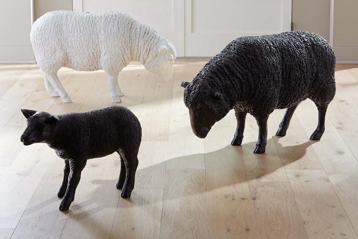 Sheep Sculpture, Gel Coat White