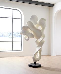 Cast Dancing Sculpture, Tendu, Faux Bleached