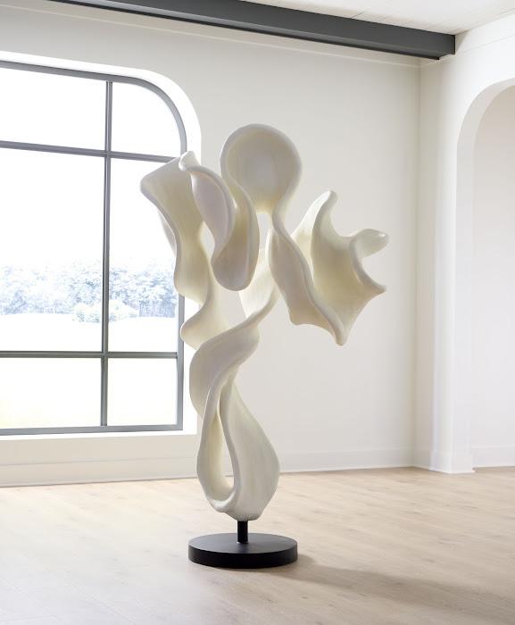 Cast Dancing Sculpture, Tendu, Faux Bleached