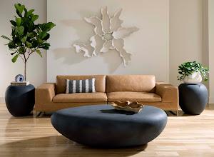 Contour Cast Root Flower Wall Art, White Stone