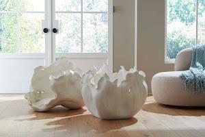 Cast Root Bowl, Open, Faux Bleached