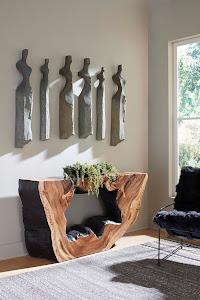 Cast Women Wall Art, Set of 3, Small, Splinter Stone Finish