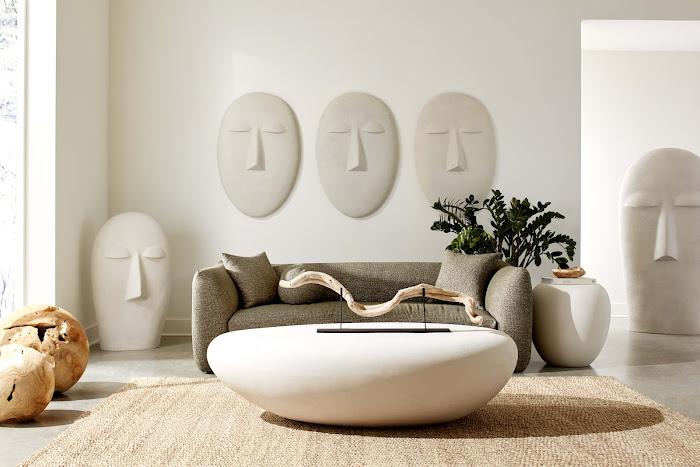 Emerging Face Wall Art, Roman Stone