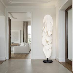 Cast Dancing Sculpture, Glissade, Faux Bleached