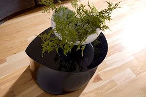 Mellow Coffee Table, Gel Coat Black