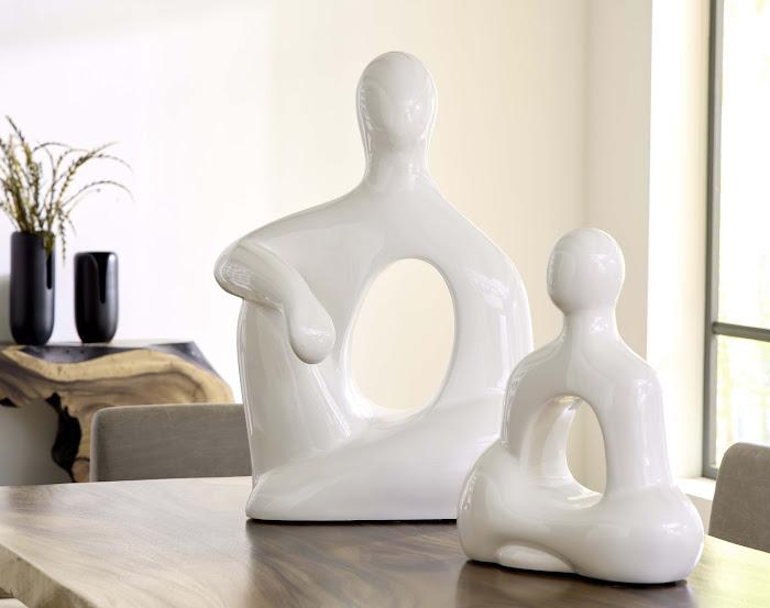 Seated Sculpture, Gel Coat White