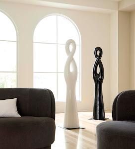 Twisted Sculpture, Gel Coat White