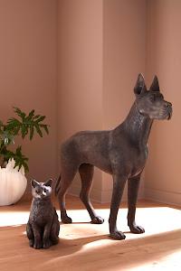 Great Dane, Standing , Bronze