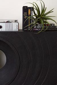 Void Console Table, Black Stone
