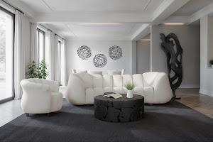 Arizona Sofa, Velvet Cool Cream, Dark Brown Metal Frame